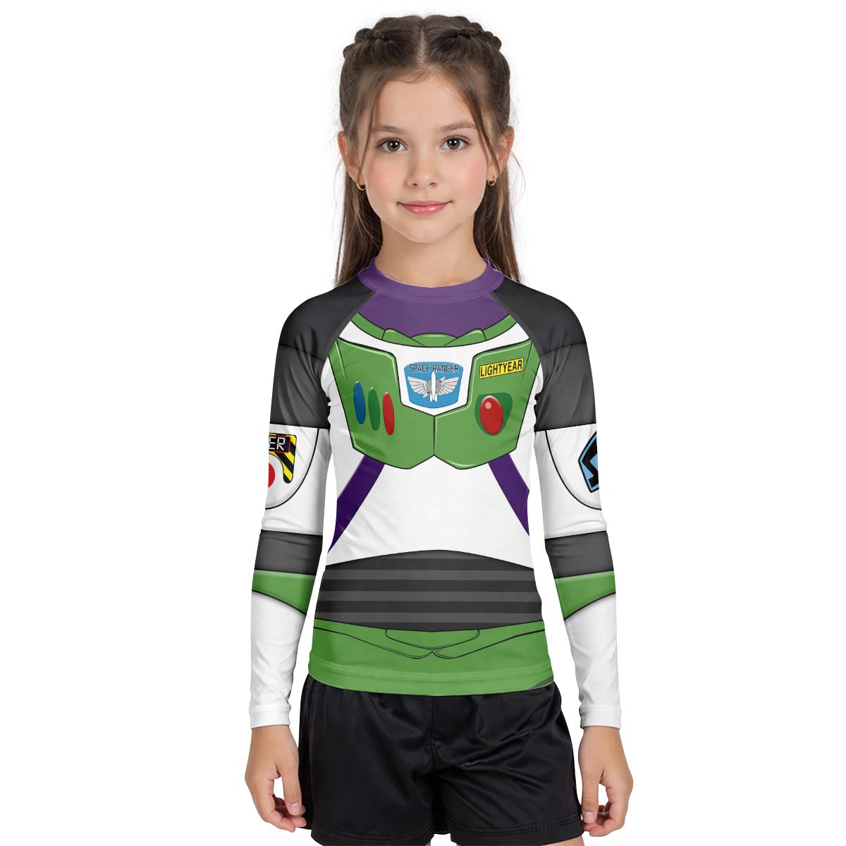 Toy Story Buzz Lightyear Cosplay Kid Rash Guard