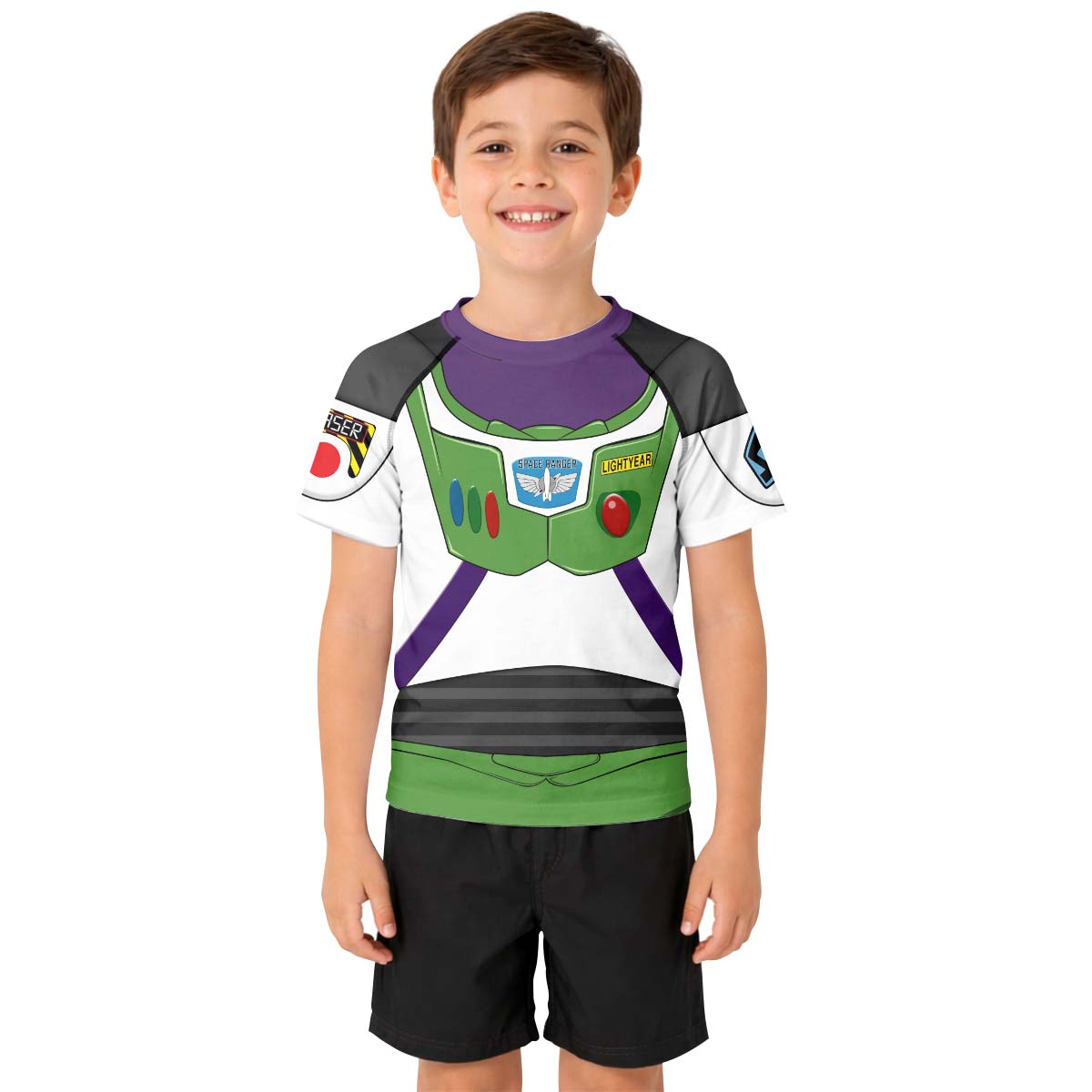 Toy Story Buzz Lightyear Cosplay Kid Rash Guard