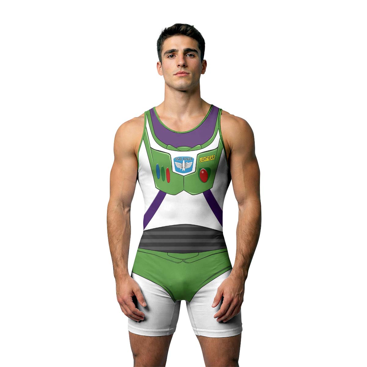 Toy Story Buzz Lightyear Cosplay Wrestling Singlet