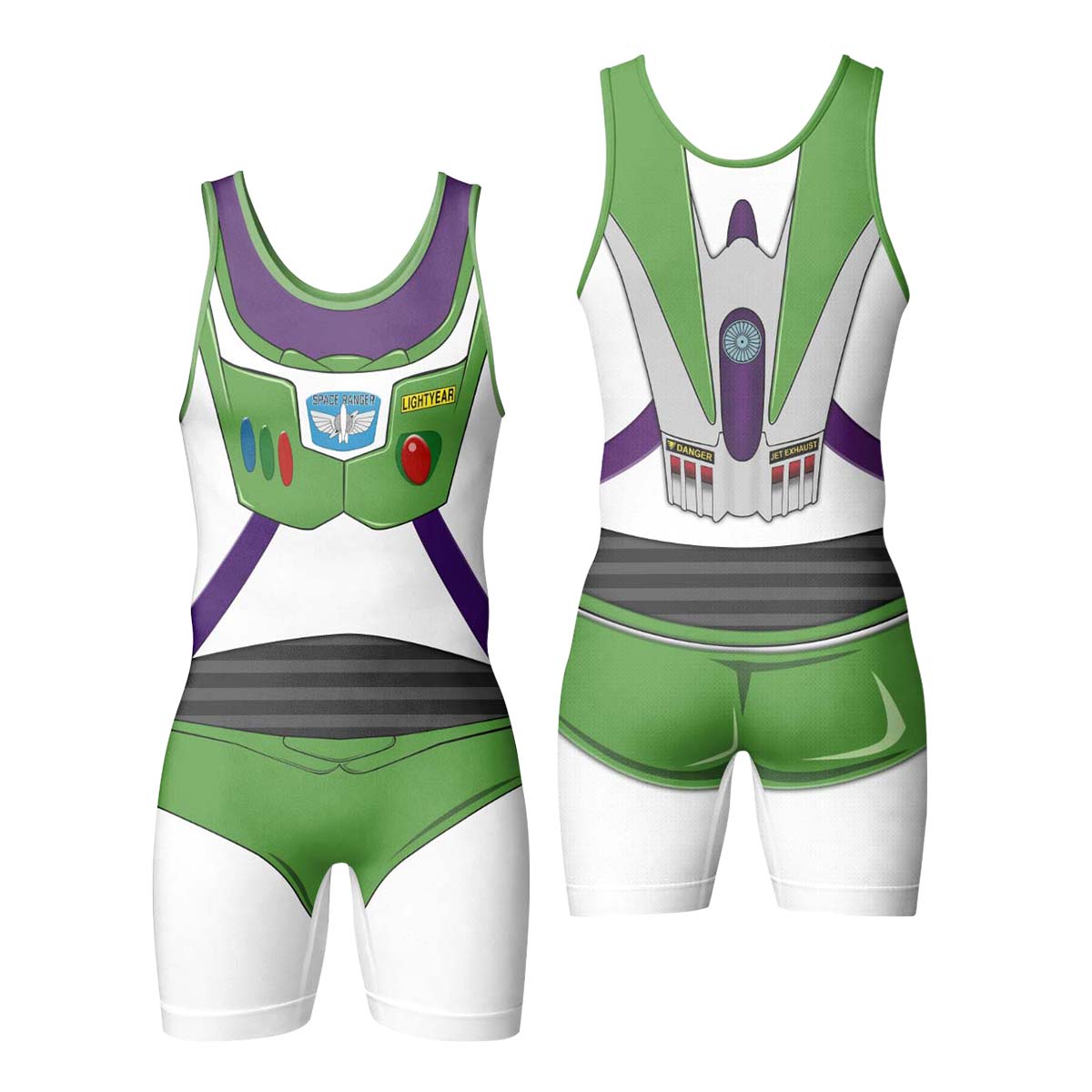 Toy Story Buzz Lightyear Cosplay Wrestling Singlet