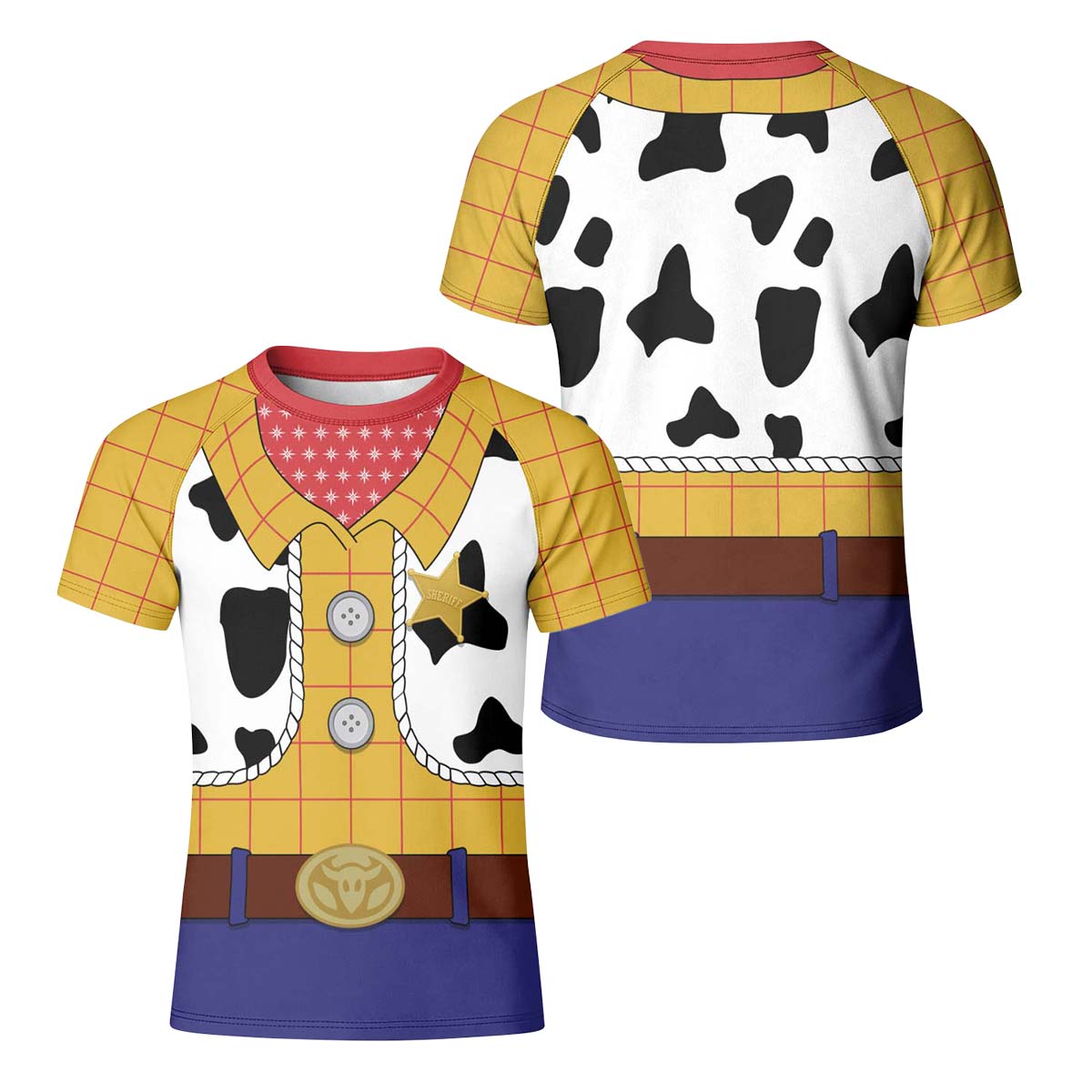 Toy Story Woody Cosplay Kid Rash Guard
