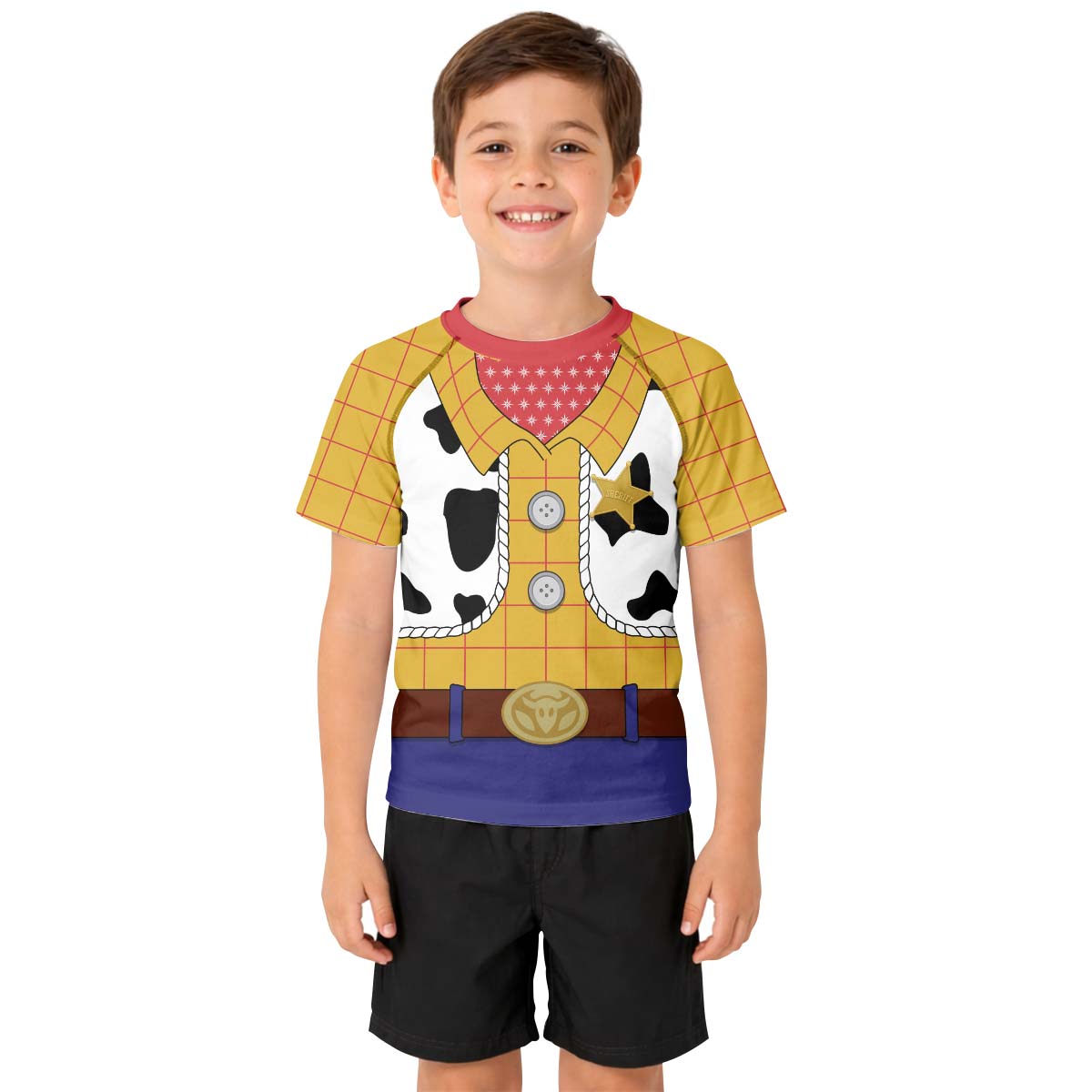 Toy Story Woody Cosplay Kid Rash Guard
