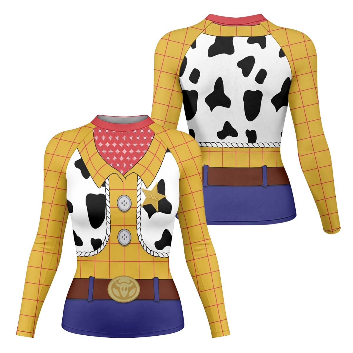 Toy Story Woody Cosplay Rash Guard