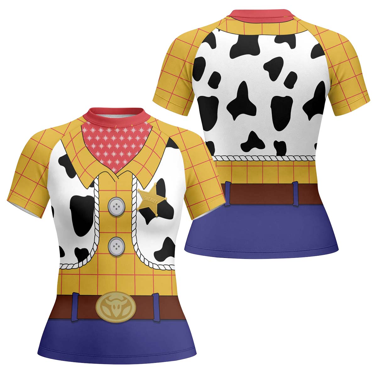 Toy Story Woody Cosplay Rash Guard