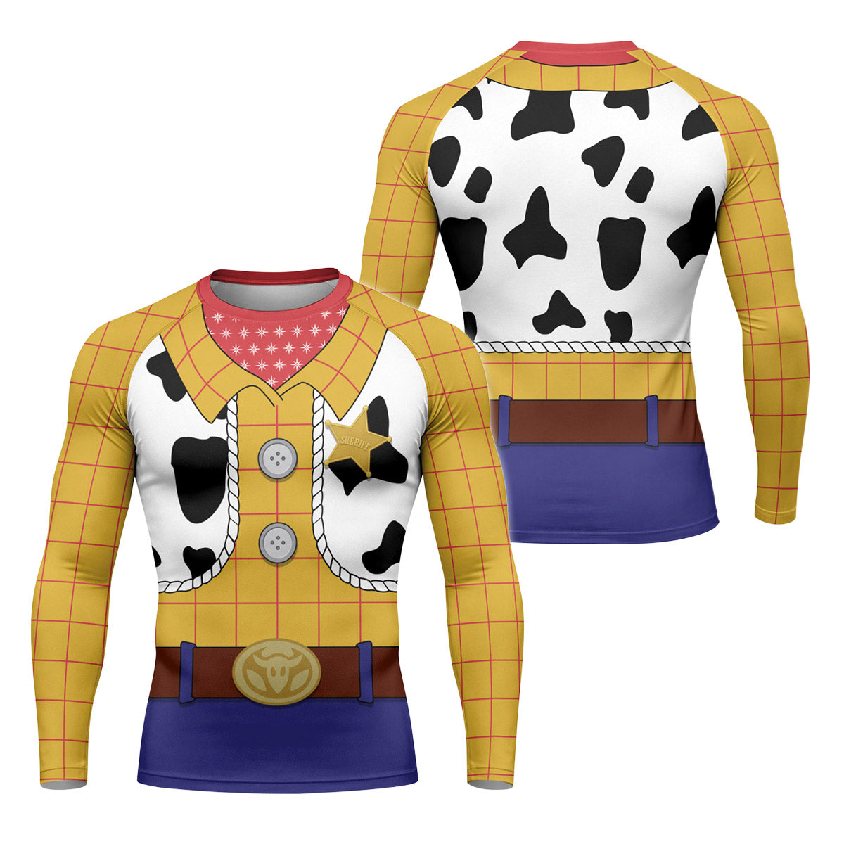 Toy Story Woody Cosplay Rash Guard