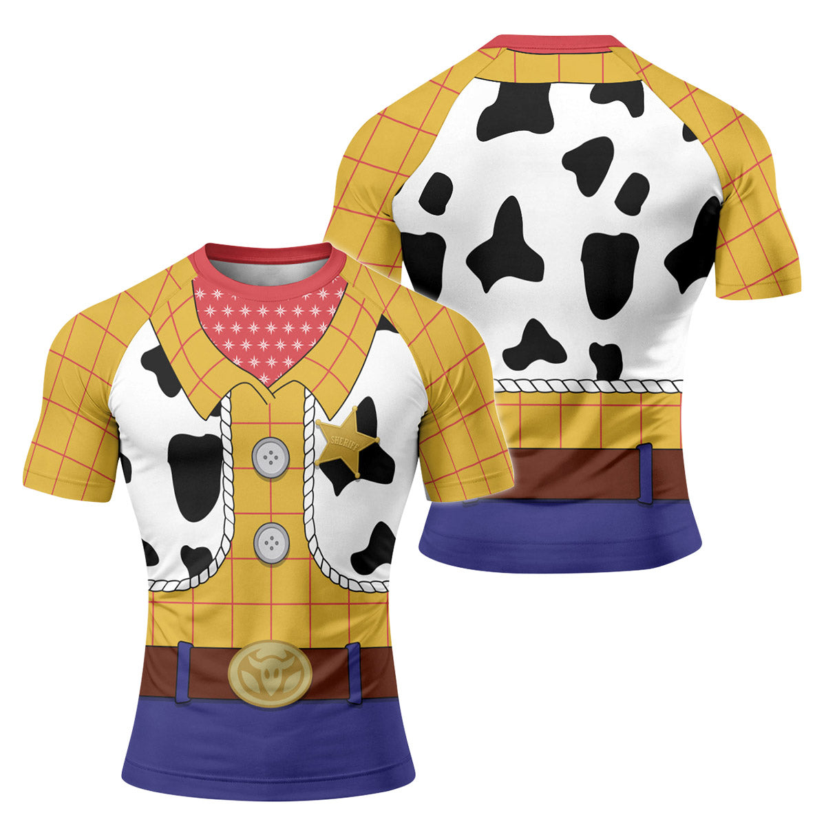 Toy Story Woody Cosplay Rash Guard
