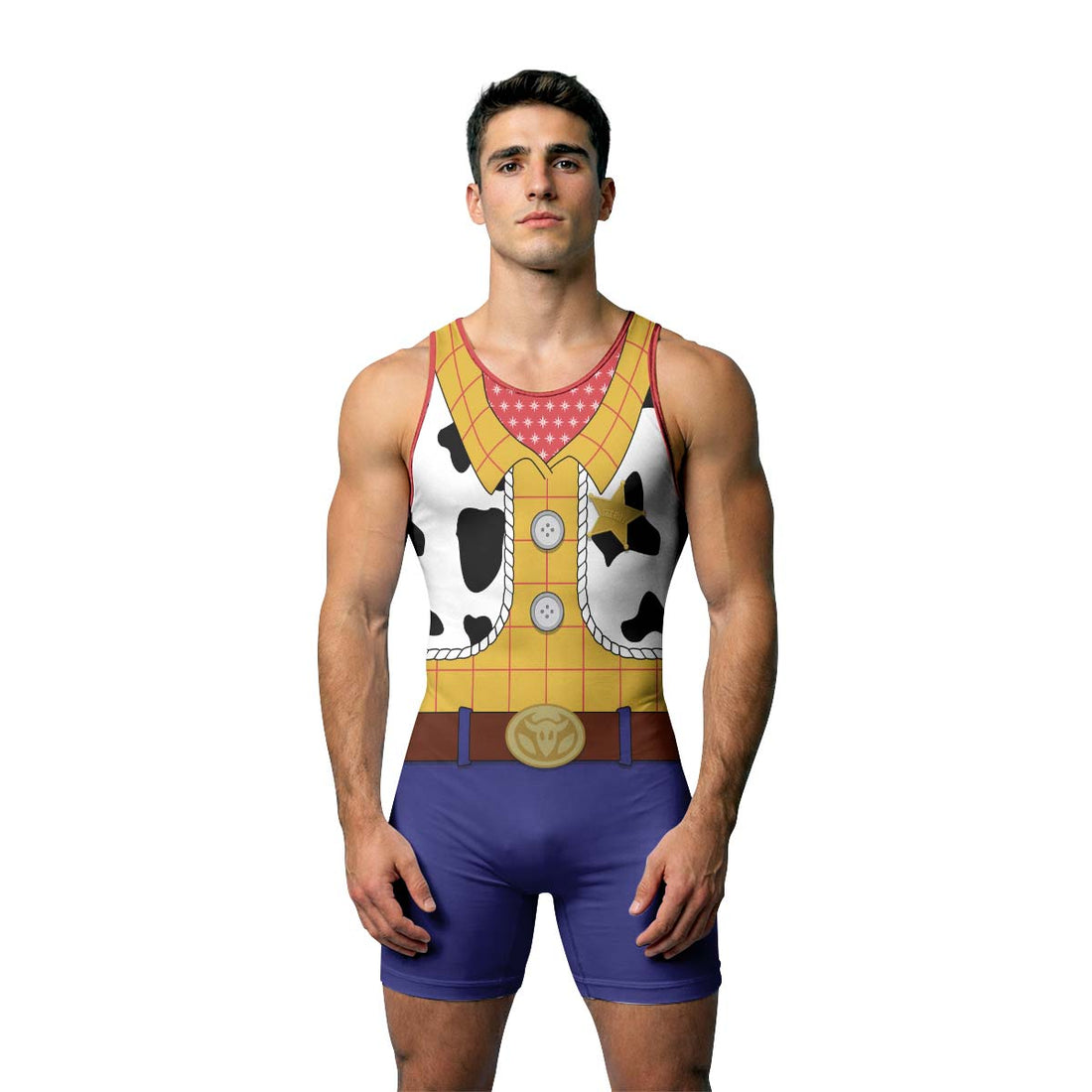 Toy Story Woody Cosplay Wrestling Singlet