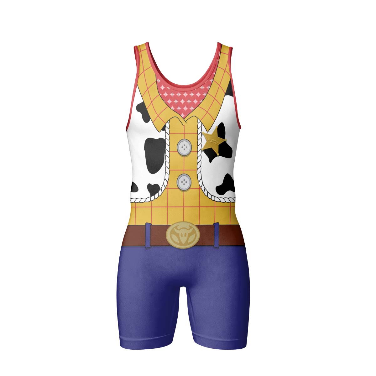 Toy Story Woody Cosplay Wrestling Singlet