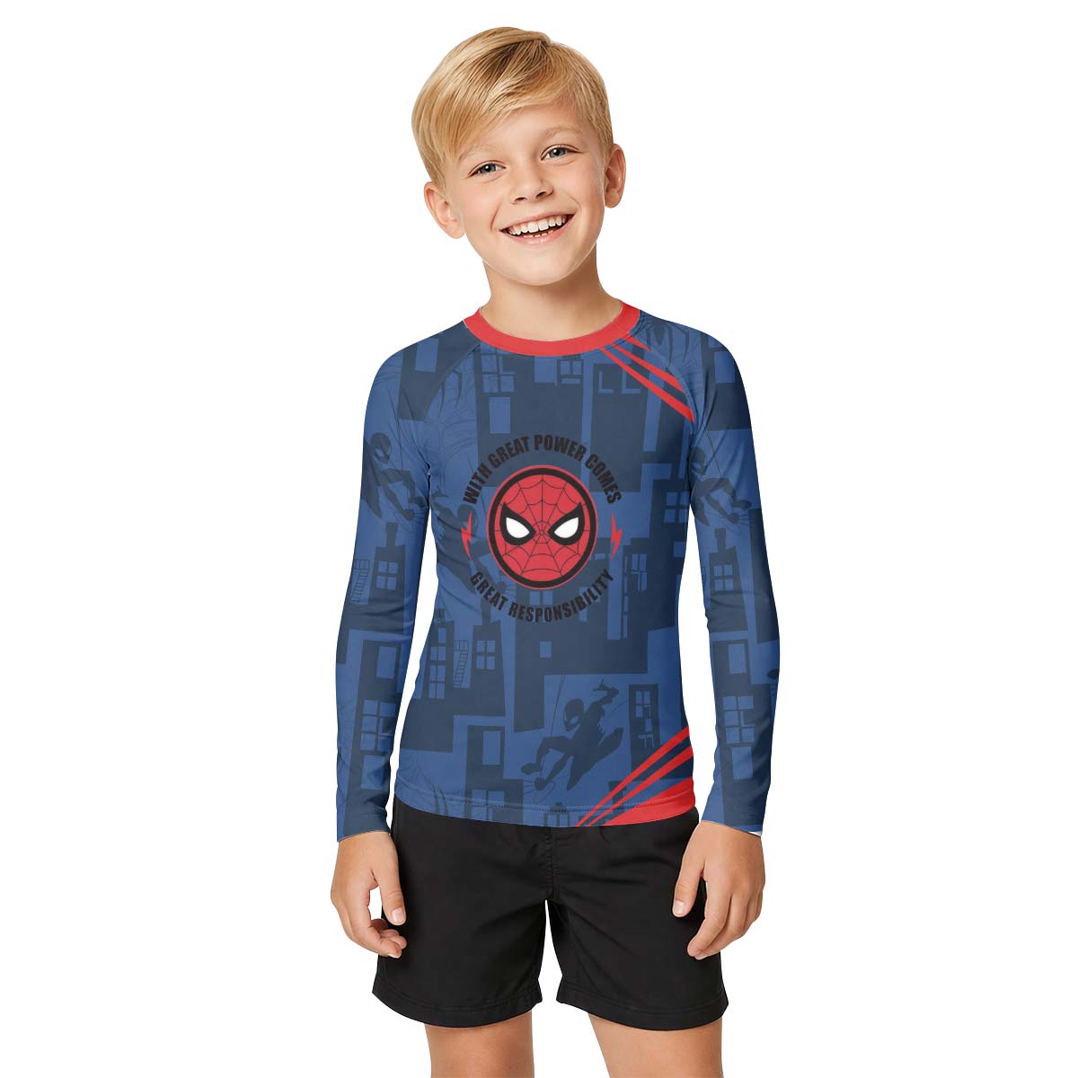 Ultimate Spider Man Kid Rash Guard