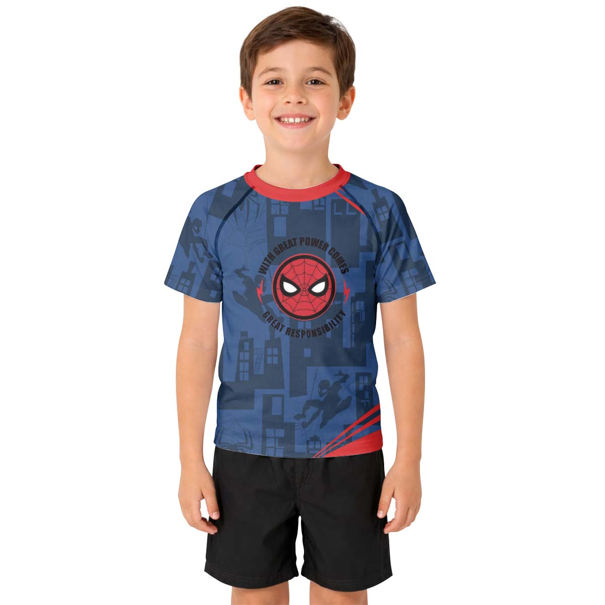  Ultimate Spider Man Kid Rash Guard