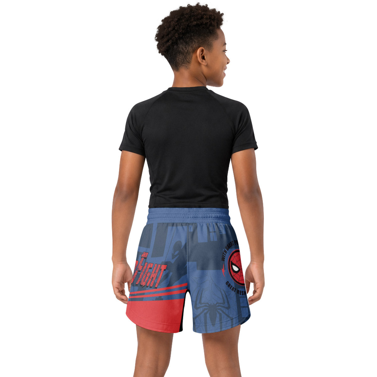 Ultimate Spider Man Kids Grappling Shorts