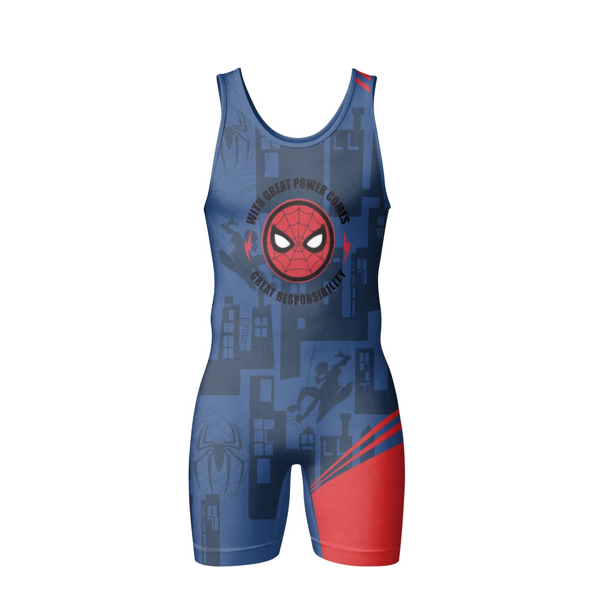  Ultimate Spider Man Wrestling Singlet