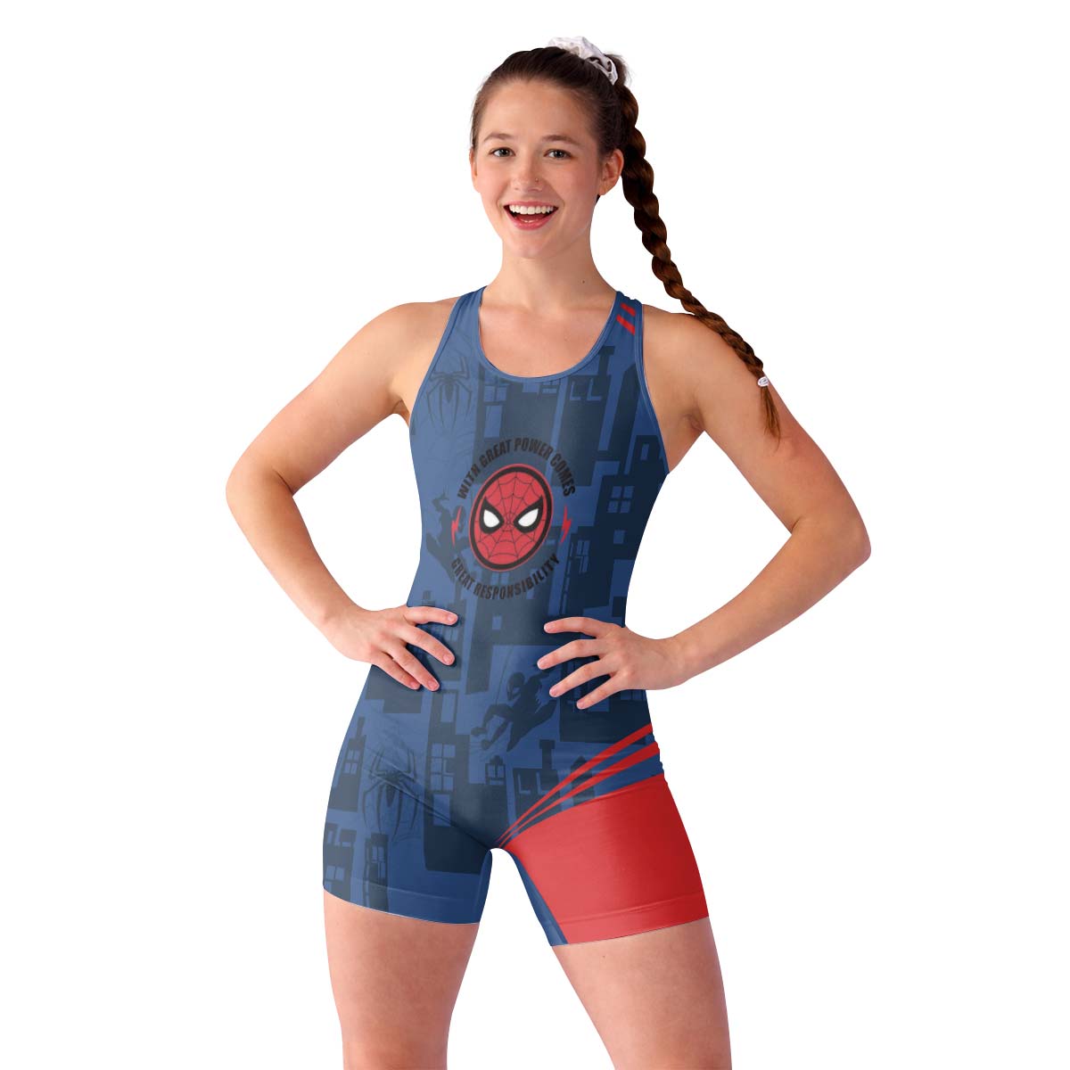  Ultimate Spider Man Wrestling Singlet