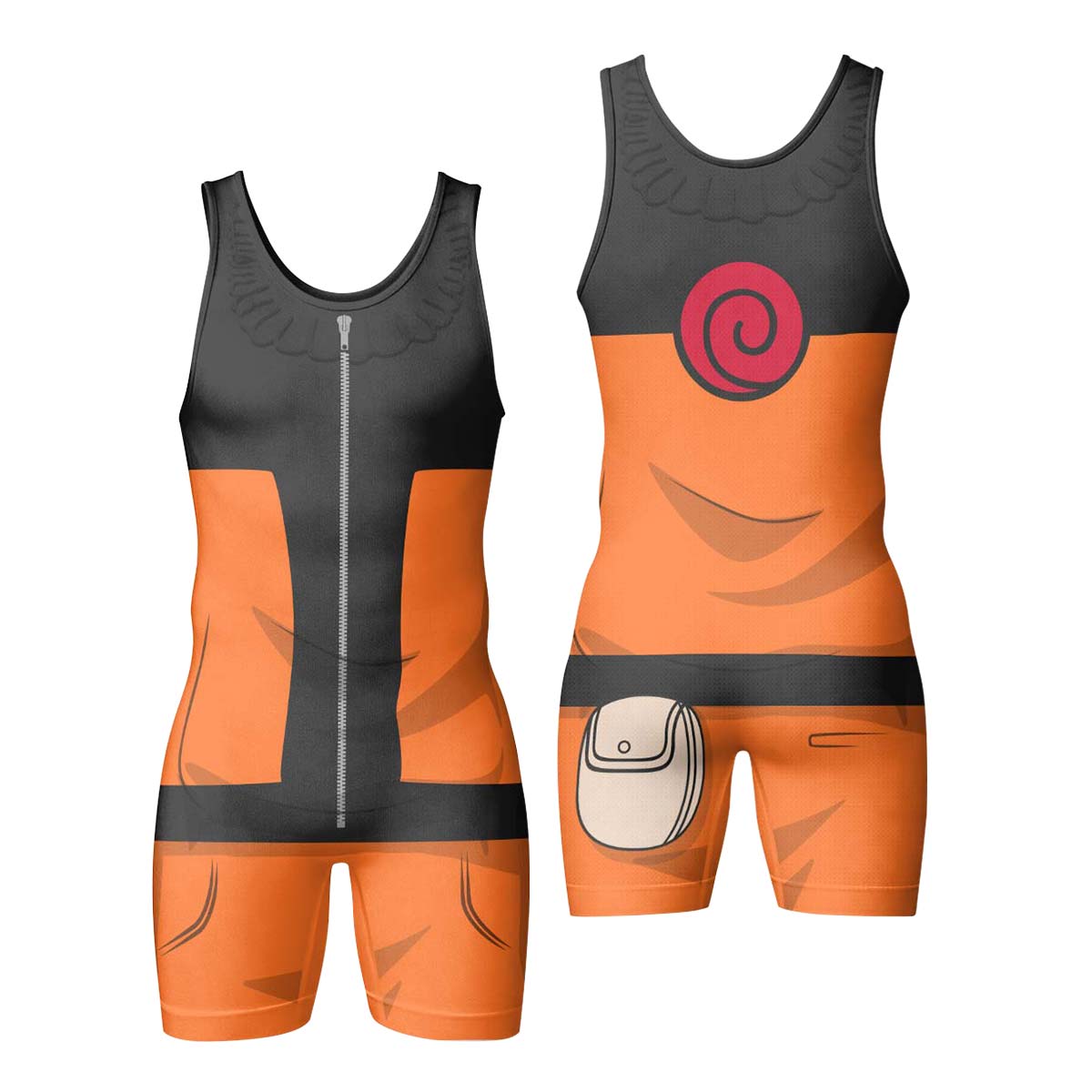 Uzumaki Naruto Wrestling Singlet