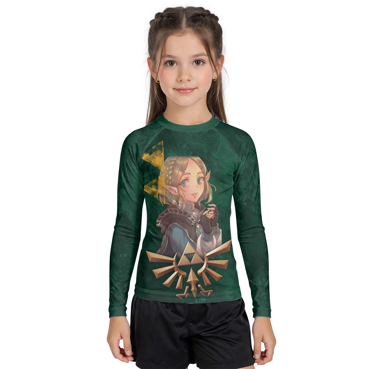  Zelda Princess of Hyrule Kid Rash Guard