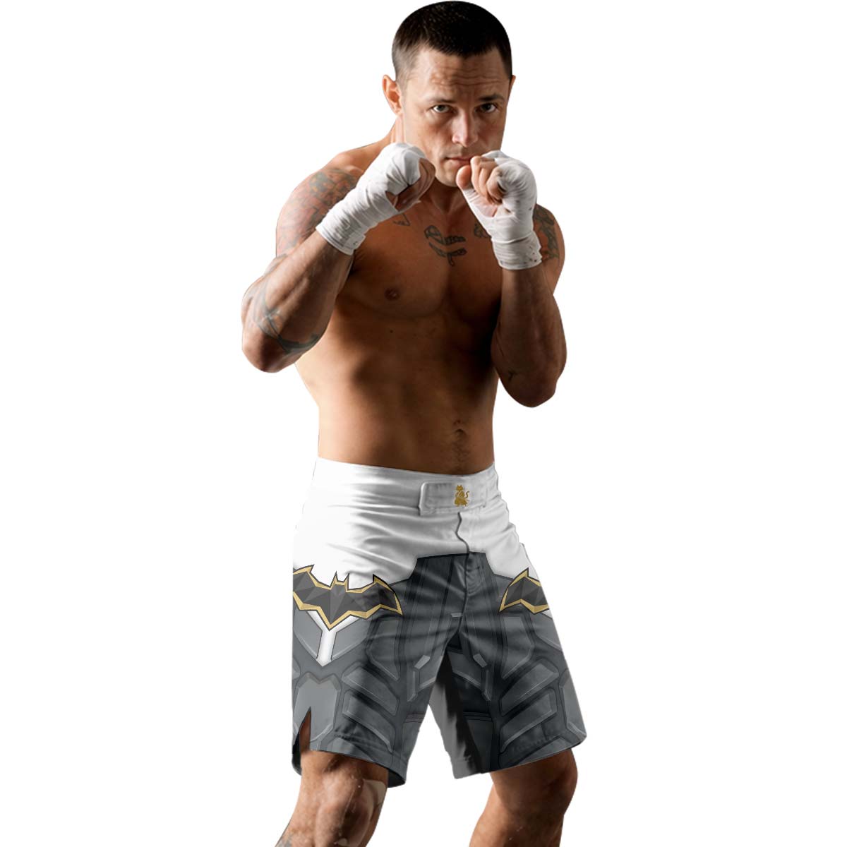 Batman Arkham Knight White Fight Shorts
