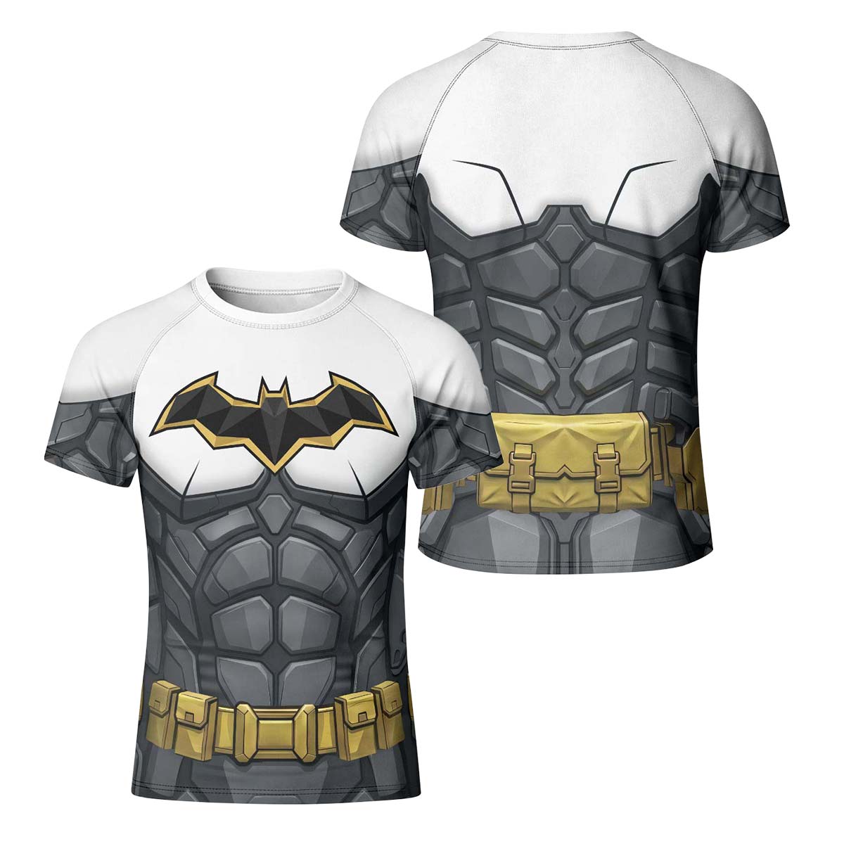 Batman Arkham Knight White Kid Rash Guard