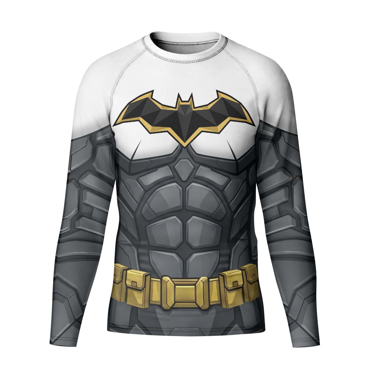 Batman Arkham Knight White Kid Rash Guard