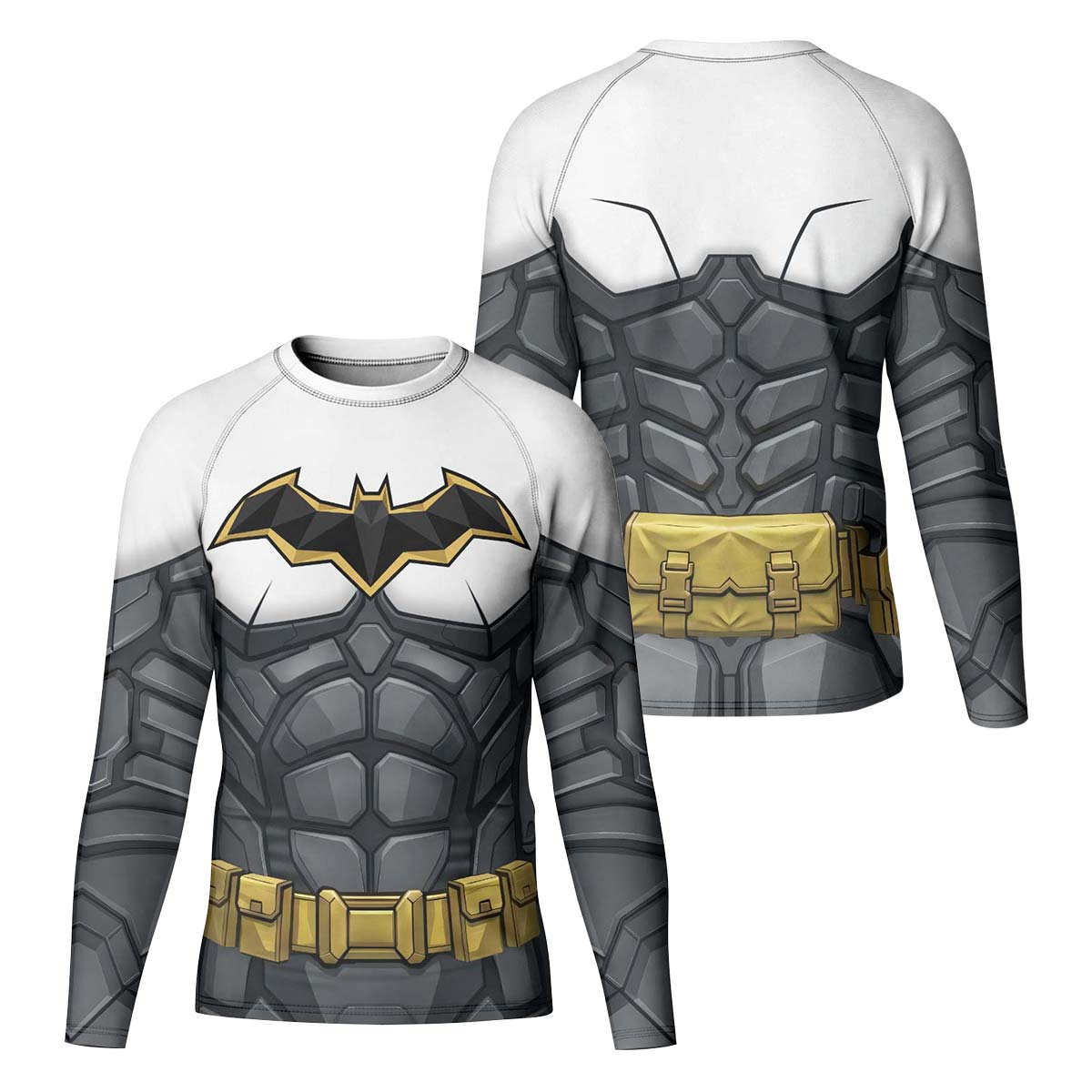 Batman Arkham Knight White Kid Rash Guard