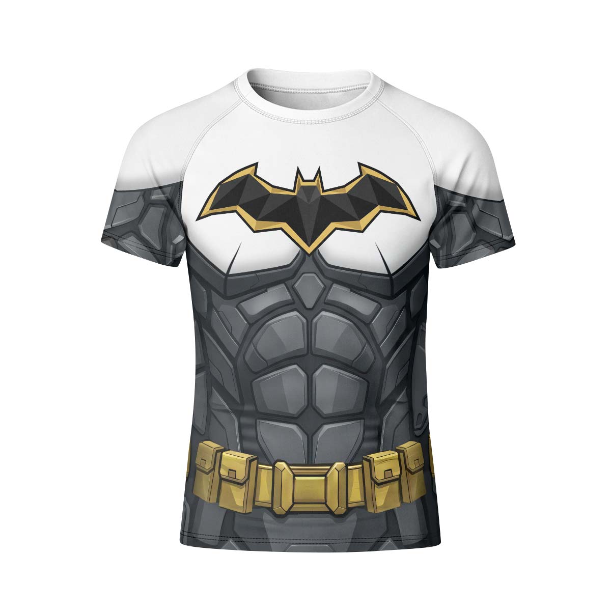 Batman Arkham Knight White Kid Rash Guard