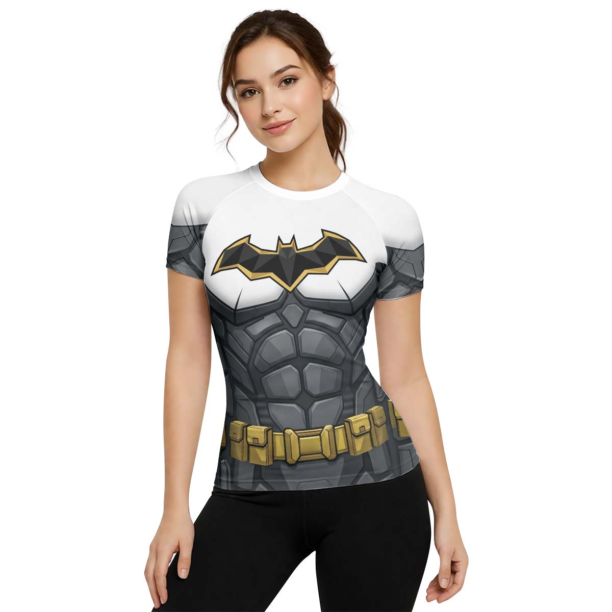 Batman White Rash Guard