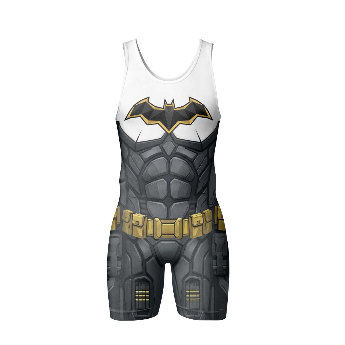 Batman Arkham Knight White Wrestling Singlet