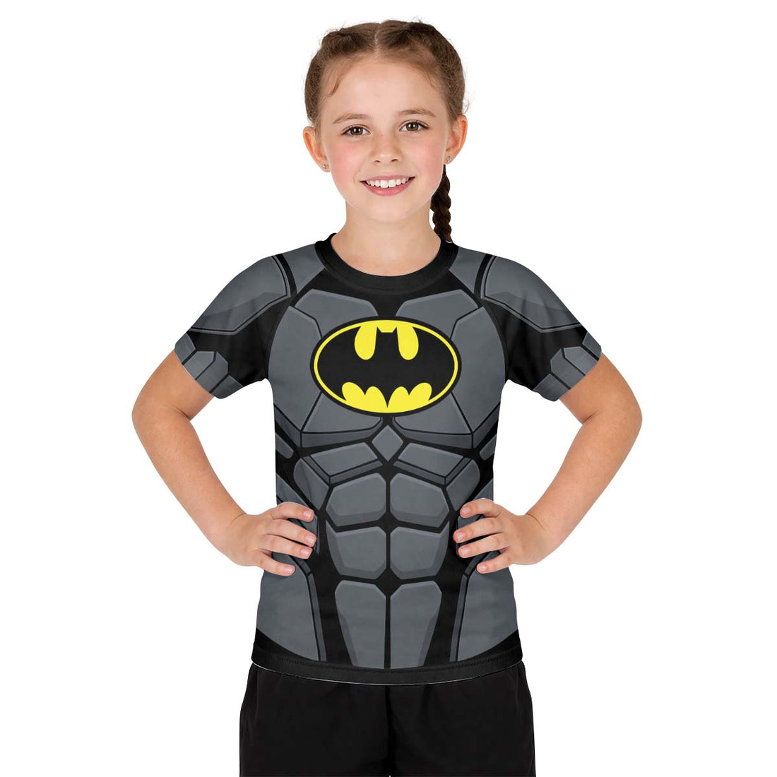 Batman Combat Suit Kid Rash Guard