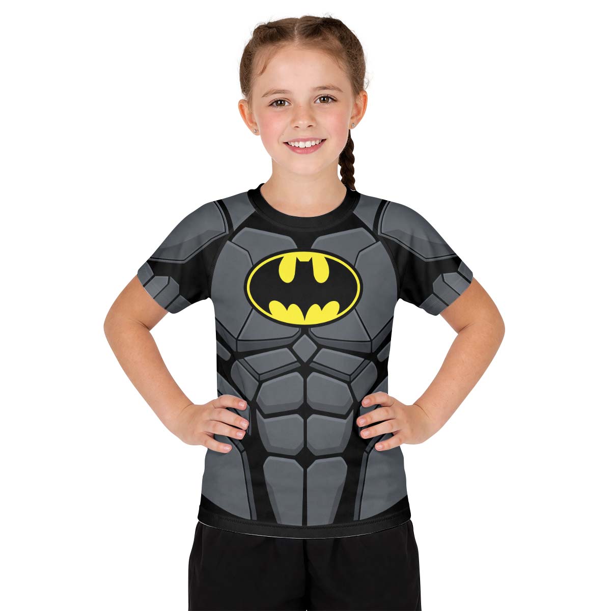 Batman Combat Suit Kid Rash Guard