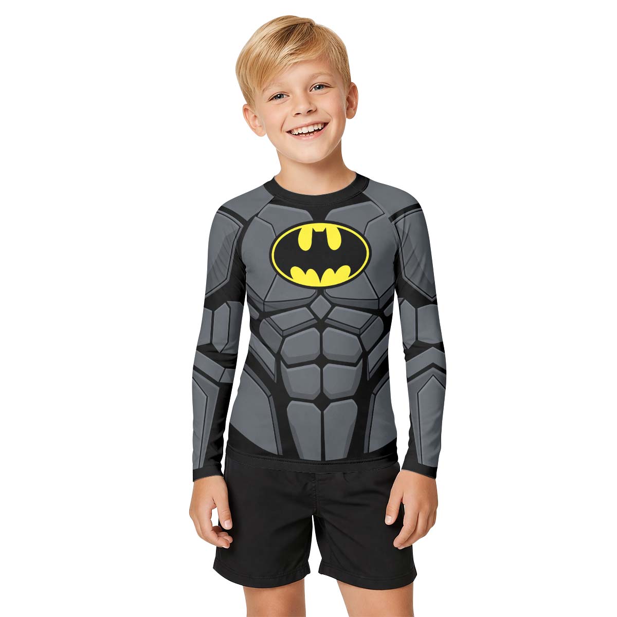 Batman Combat Suit Kid Rash Guard