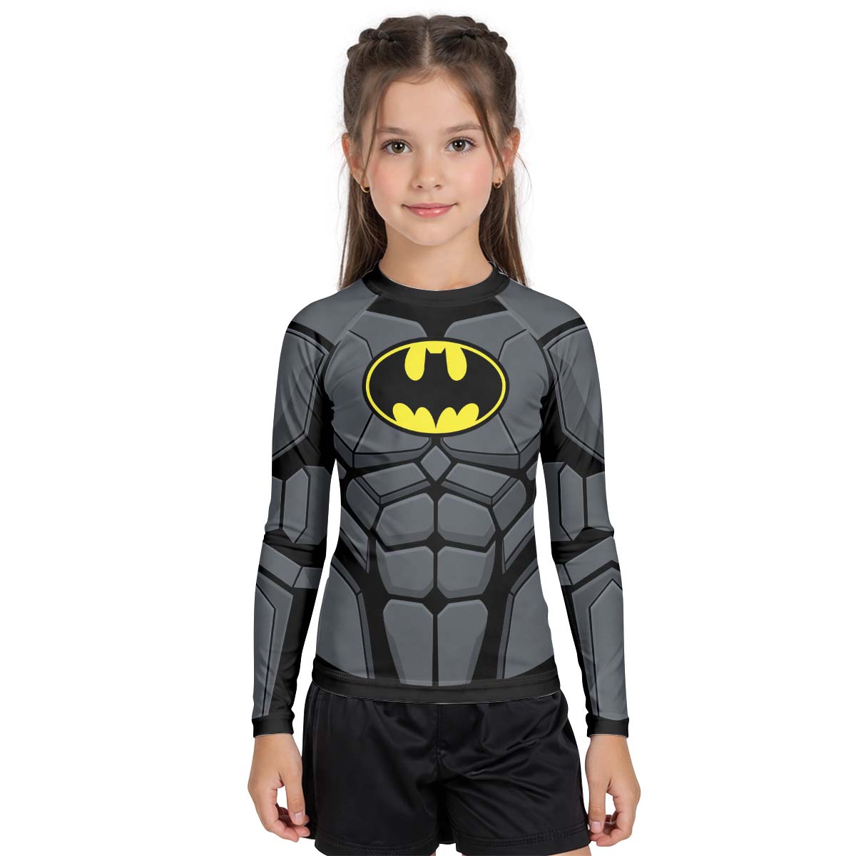 Batman Combat Suit Kid Rash Guard