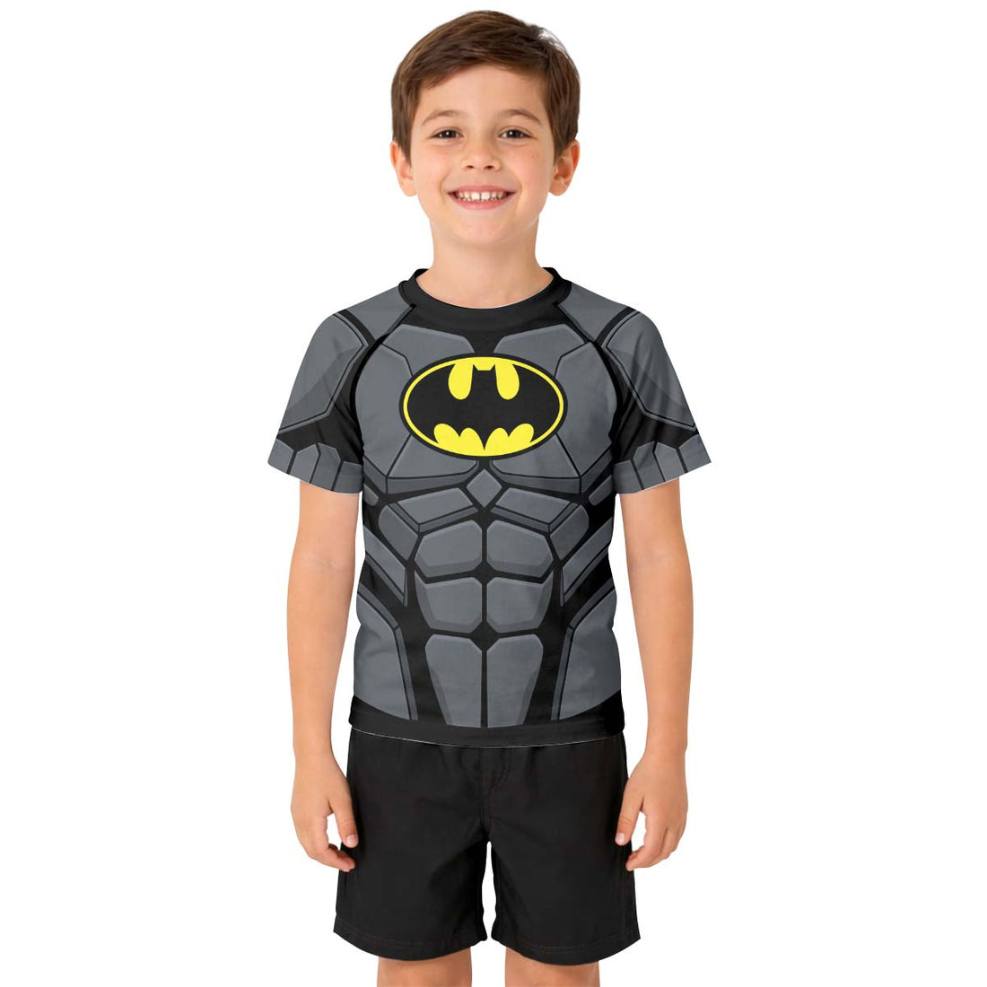 Batman Combat Suit Kid Rash Guard