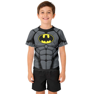 Batman Combat Suit Kid Rash Guard