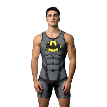 Batman Combat Suit Wrestling Singlet