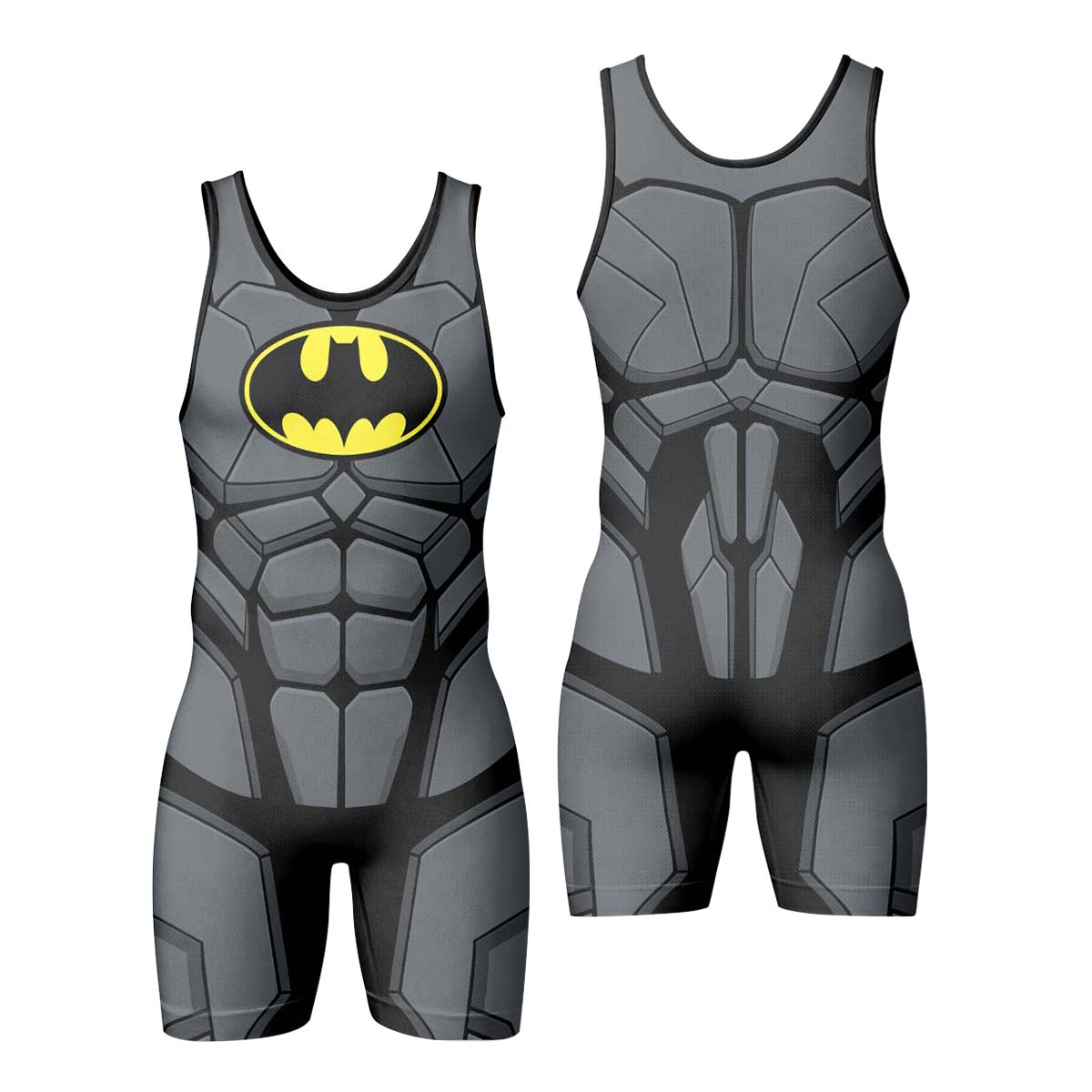 Batman Combat Suit Wrestling Singlet