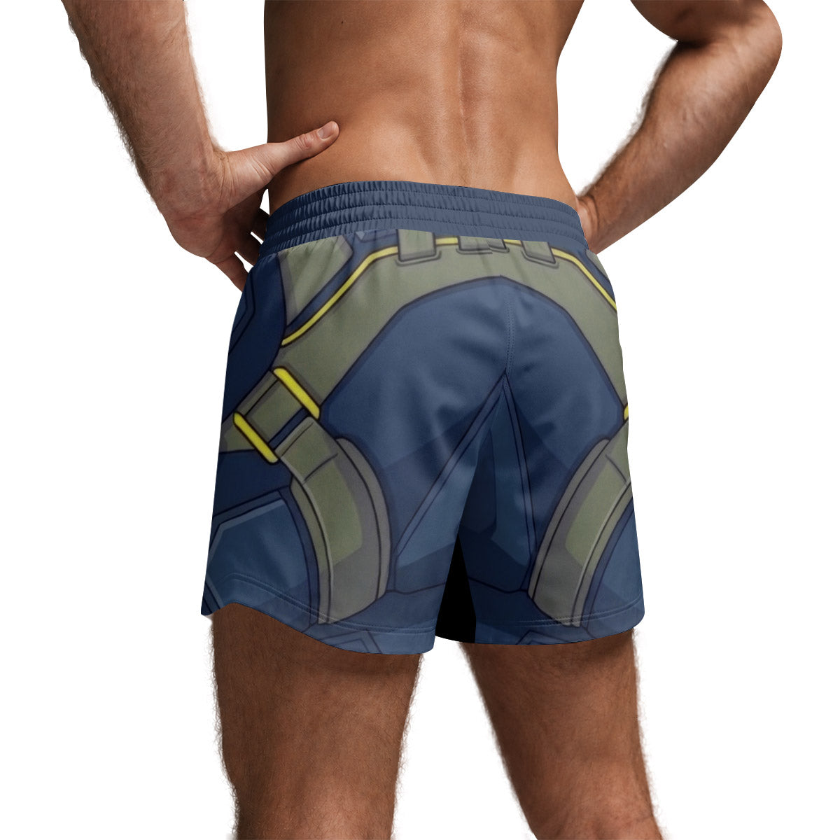 Batman Tactical Blue Armor Grappling Shorts