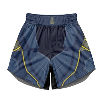 Batman Tactical Blue Armor Kids Grappling Shorts