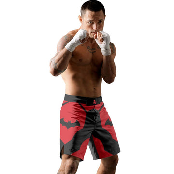 Batman Tactical Red Armor Fight Shorts