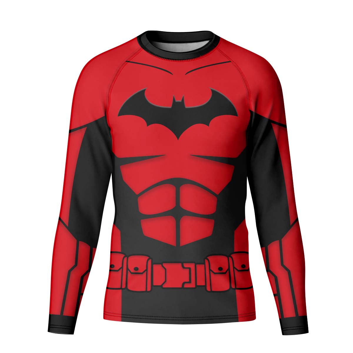 Batman Tactical Red Armor Kid Rash Guard