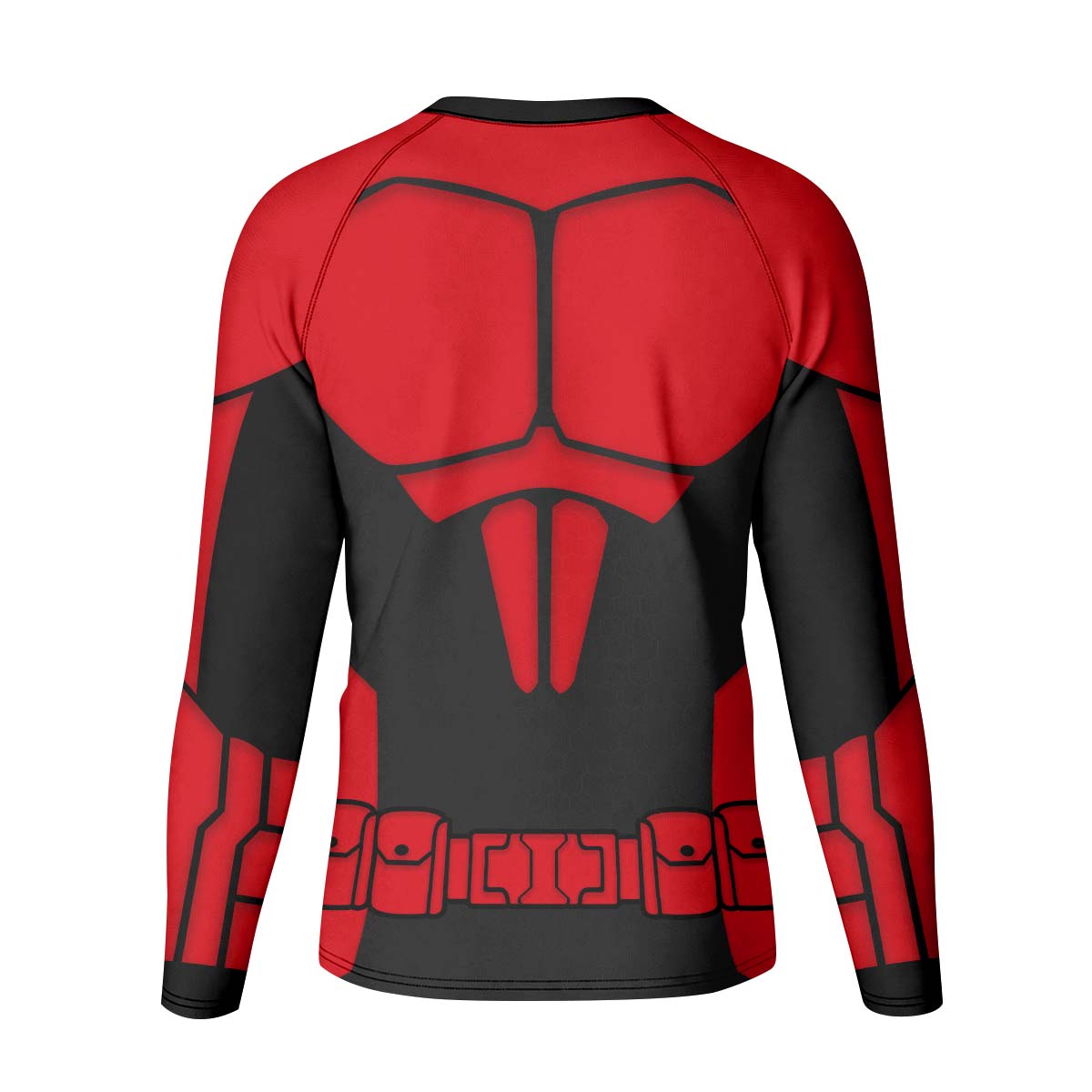Batman Tactical Red Armor Kid Rash Guard