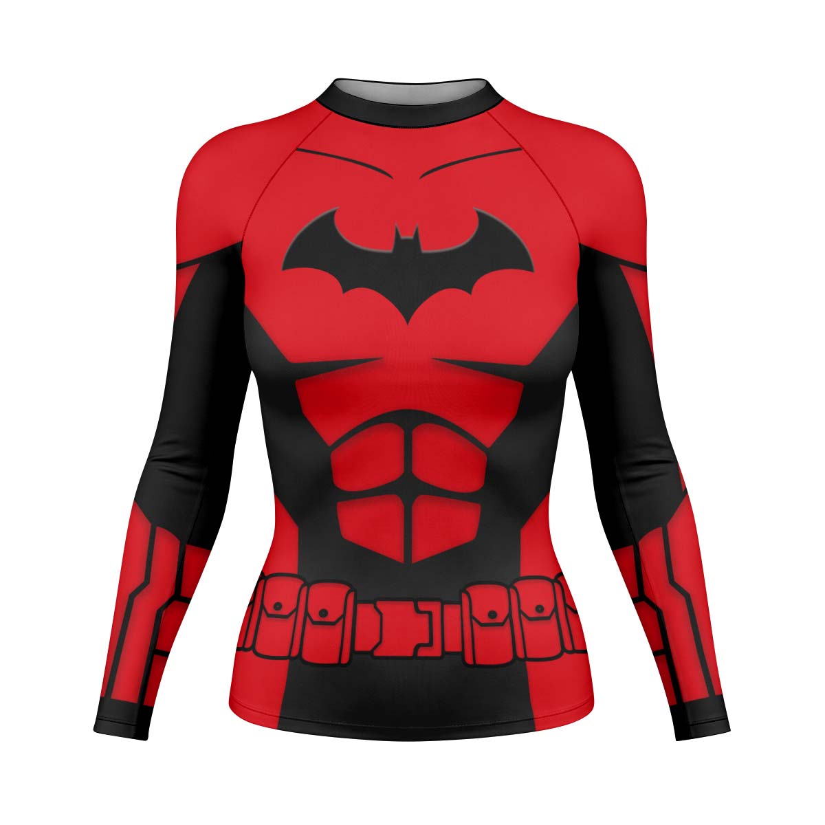 Batman Tactical Red Armor Rash Guard