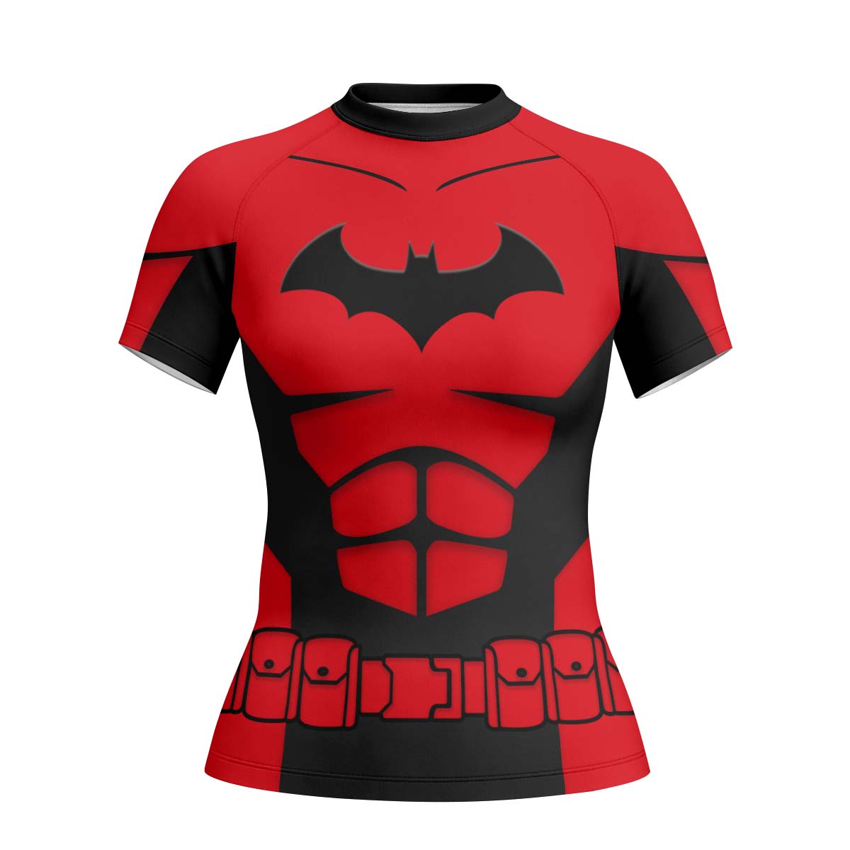 Batman Tactical Red Armor Rash Guard