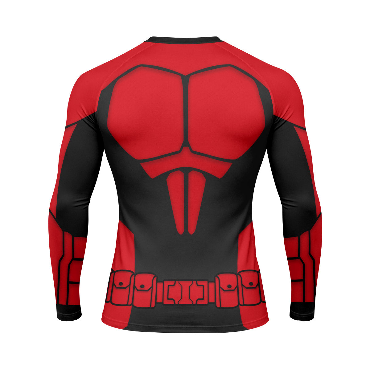 Batman Tactical Red Armor Rash Guard