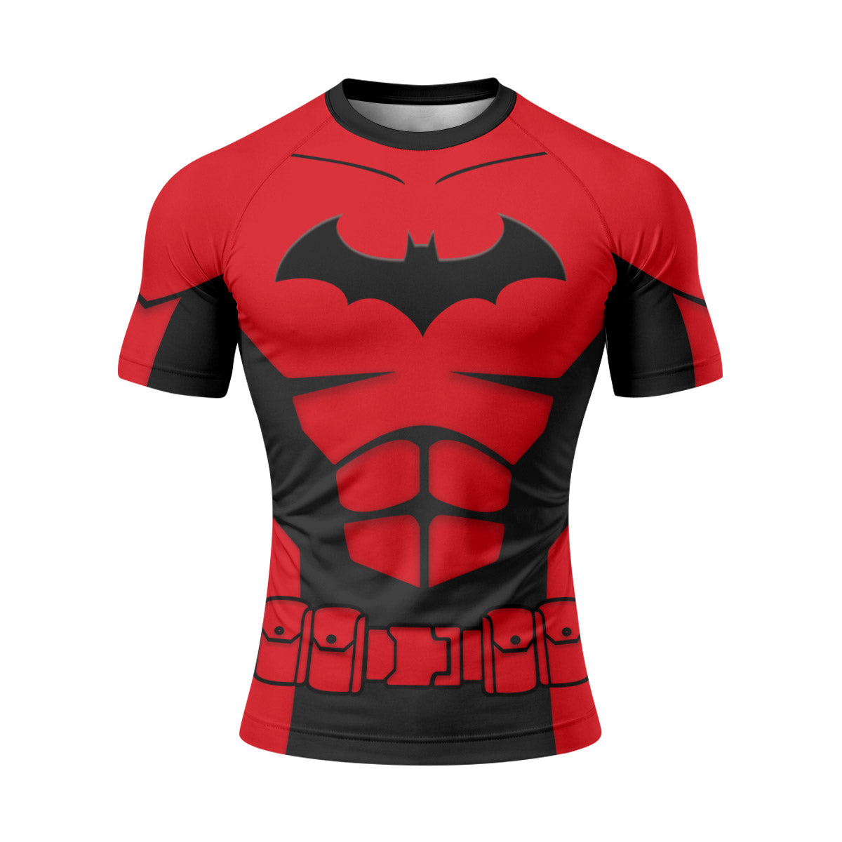 Batman Tactical Red Armor Rash Guard