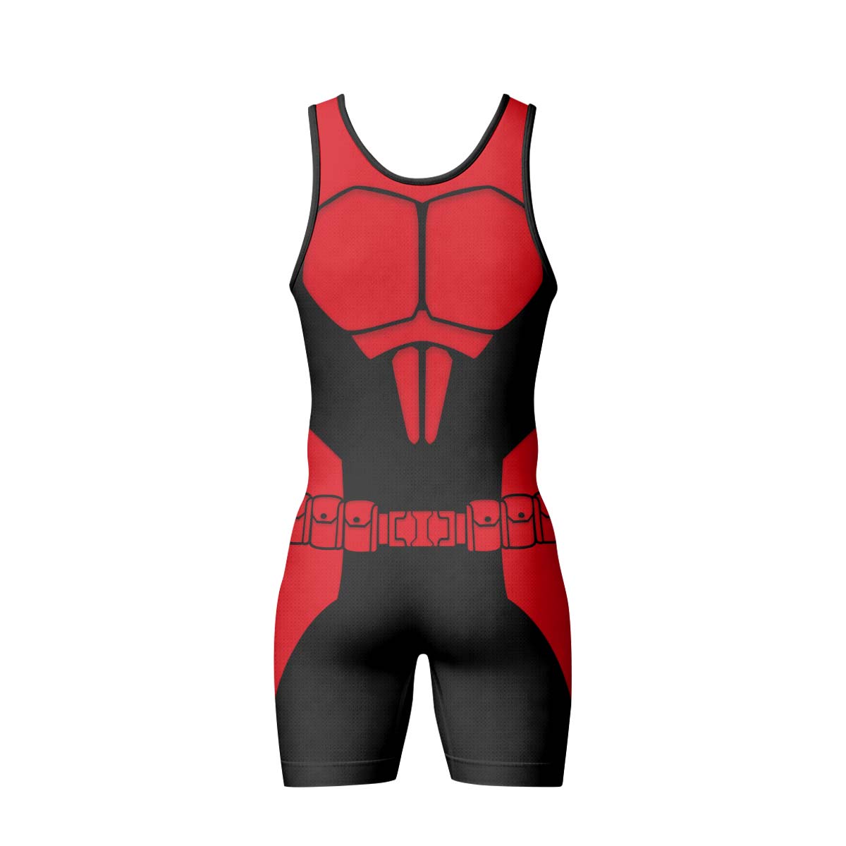 Batman Tactical Red Armor Wrestling Singlet