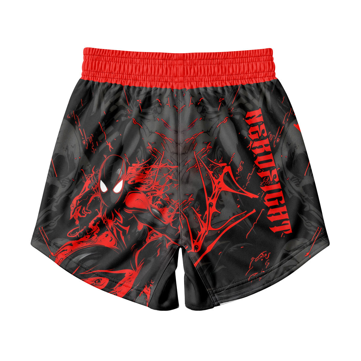 Black Spider Man Miles Morales Kids Grappling Shorts