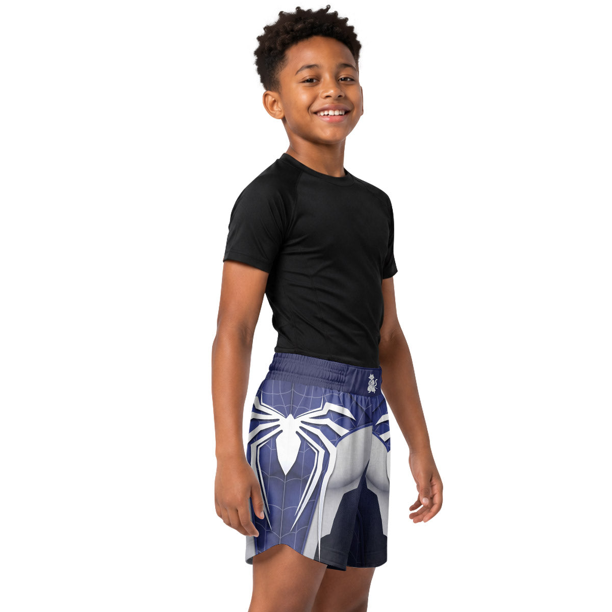 Blue Spider Battle Kids Grappling Shorts