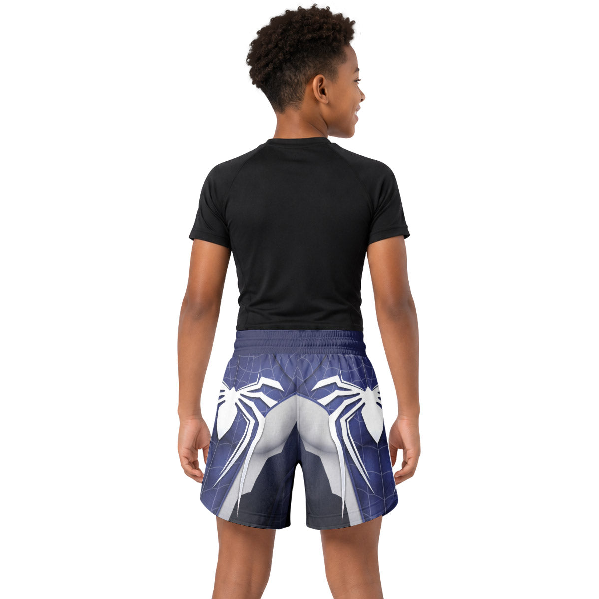 Blue Spider Battle Kids Grappling Shorts