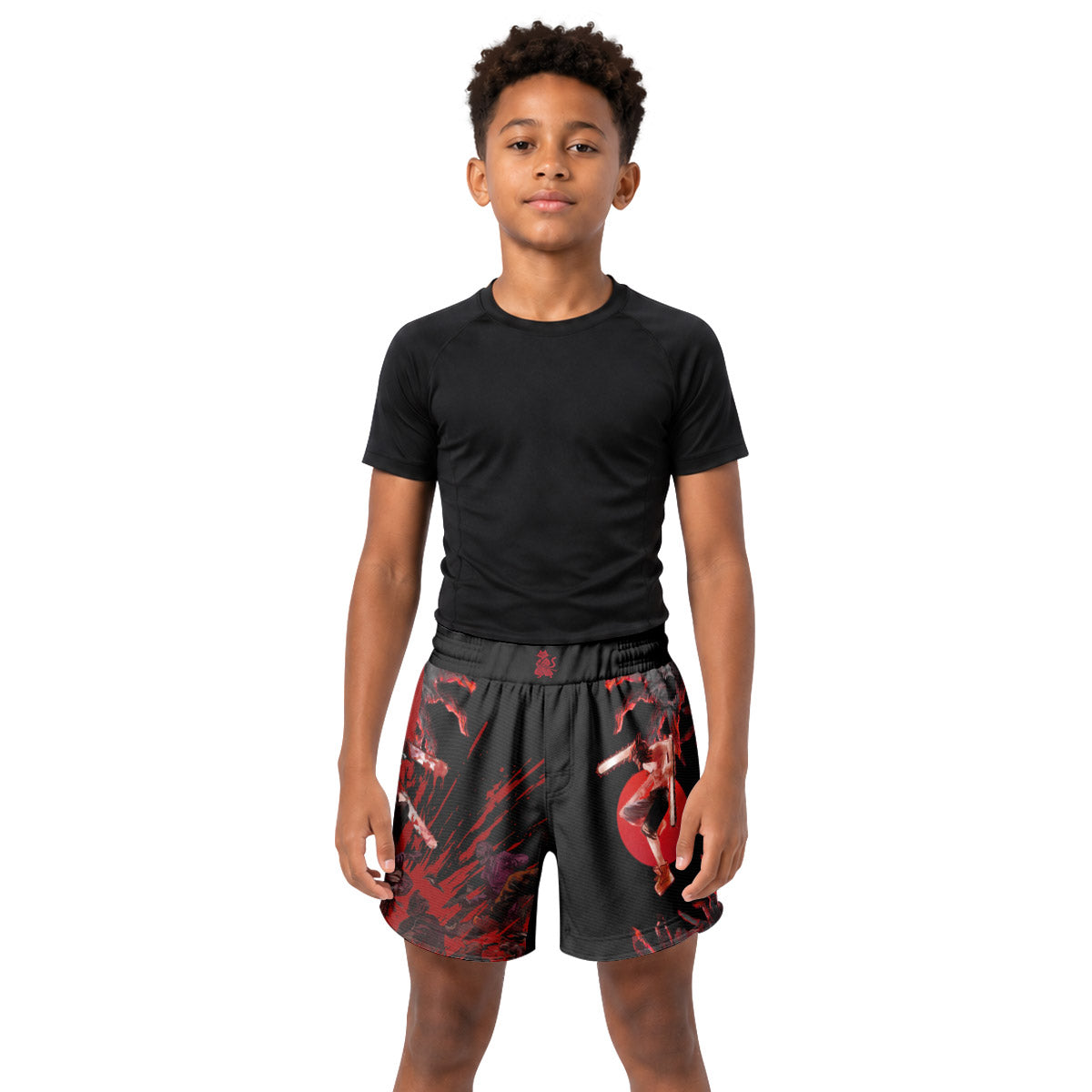 Chainsaw Man Chainsaw Devil Kids Grappling Shorts