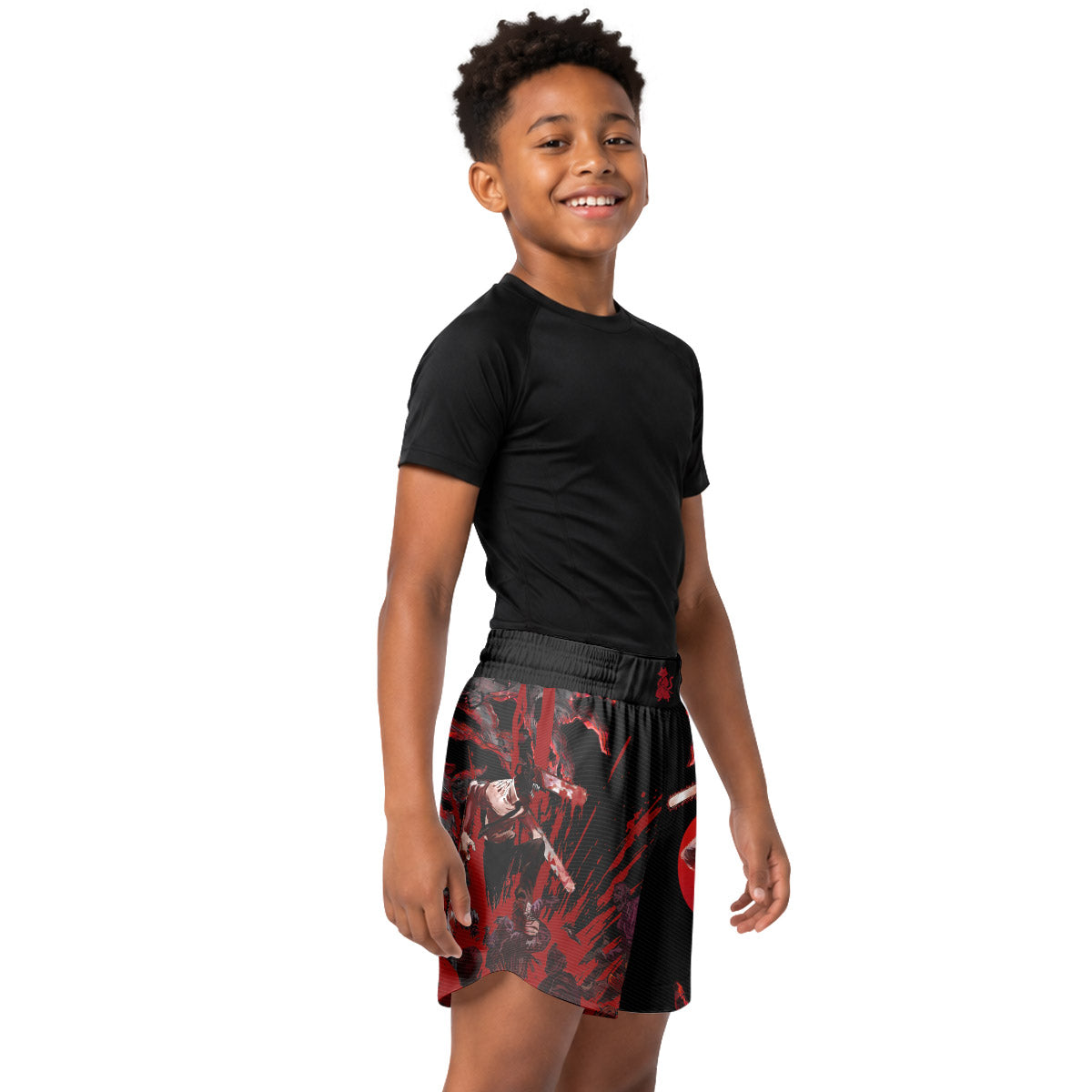 Chainsaw Man Chainsaw Devil Kids Grappling Shorts