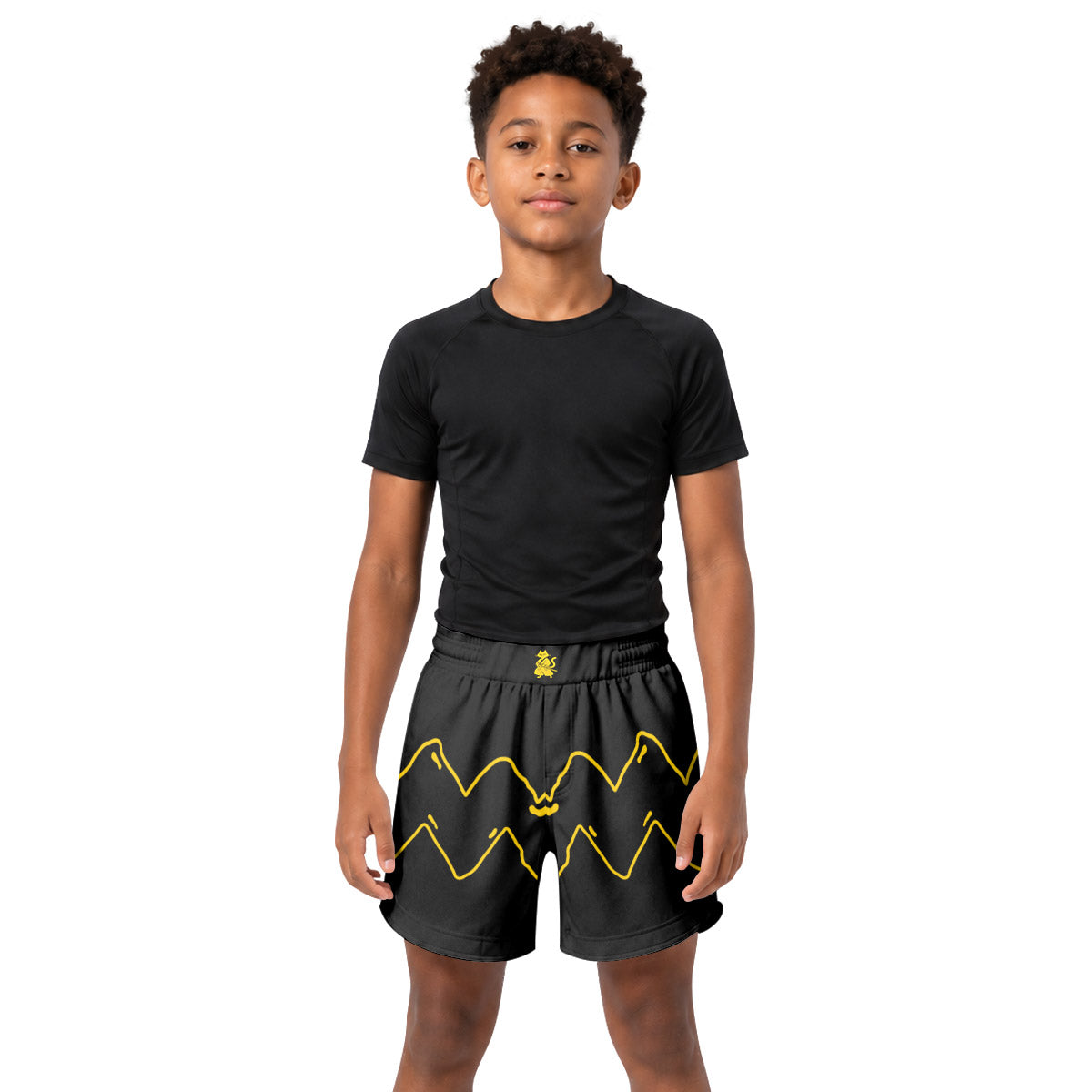 Charlie Brown Cosplay Kids Grappling Shorts
